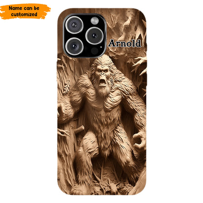 Bigfoot Legend in the Trees – Personalized Bigfoot Phone Case