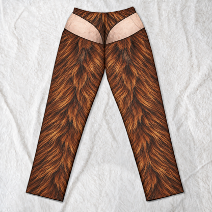 Funny Bigfoot Fur Print Pajama Pants for Men, Christmas Gift for Him – Novelty Lounge Pants