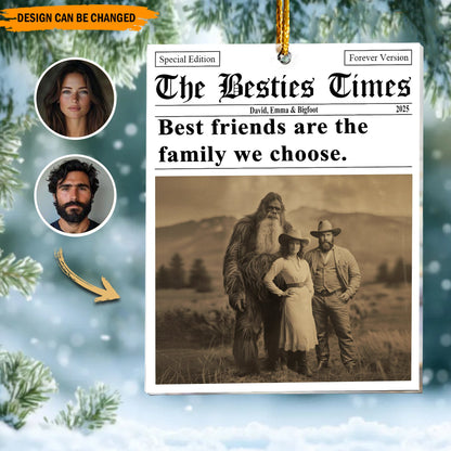 Bigfoot & Me – Personalized Best Friend Ornament