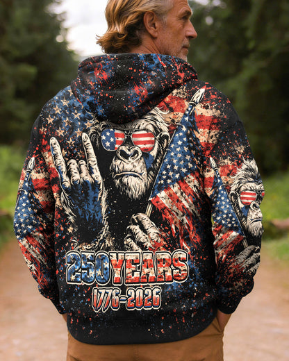 BIGFOOT GRUNGE STARS AND STRIPES ALL OVER PRINT SHIRT