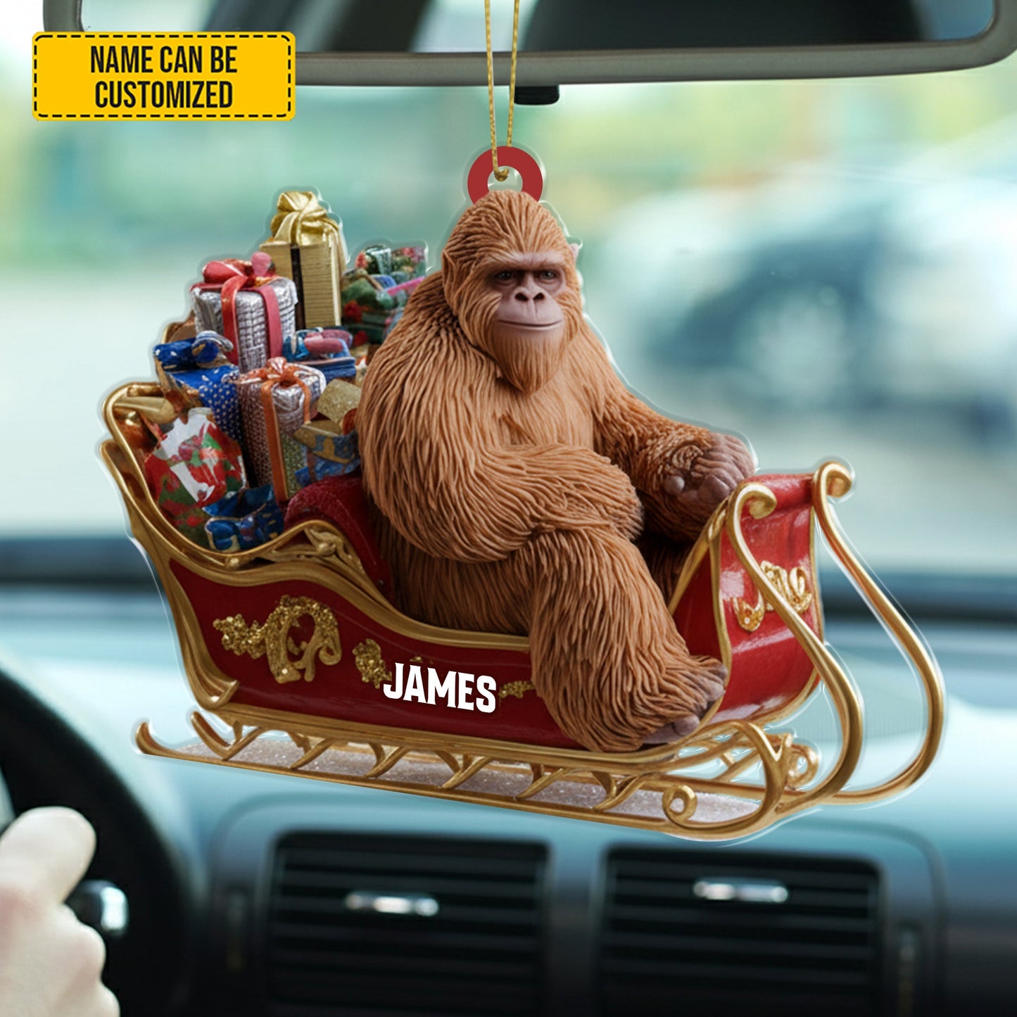 Personalized Sasquatch Gift Christmas – Funny Christmas Ornament