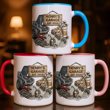 Personalized Classic Car Garage Accent Mug