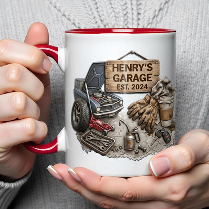 Personalized Classic Car Garage Accent Mug