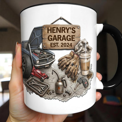 Personalized Classic Car Garage Accent Mug