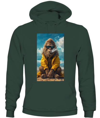 Too Cool To Squatch – Retro Bigfoot Beach Shirt