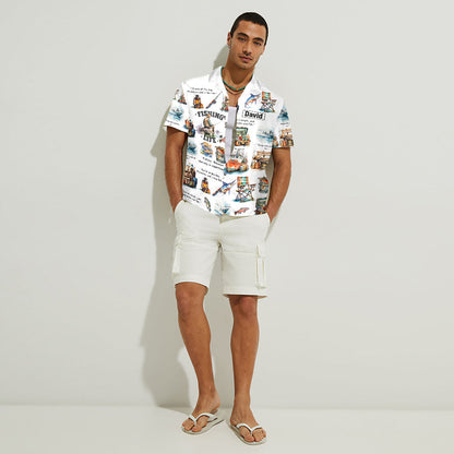 Love Fishing - Personalized Fishing Hawaiian Shirt