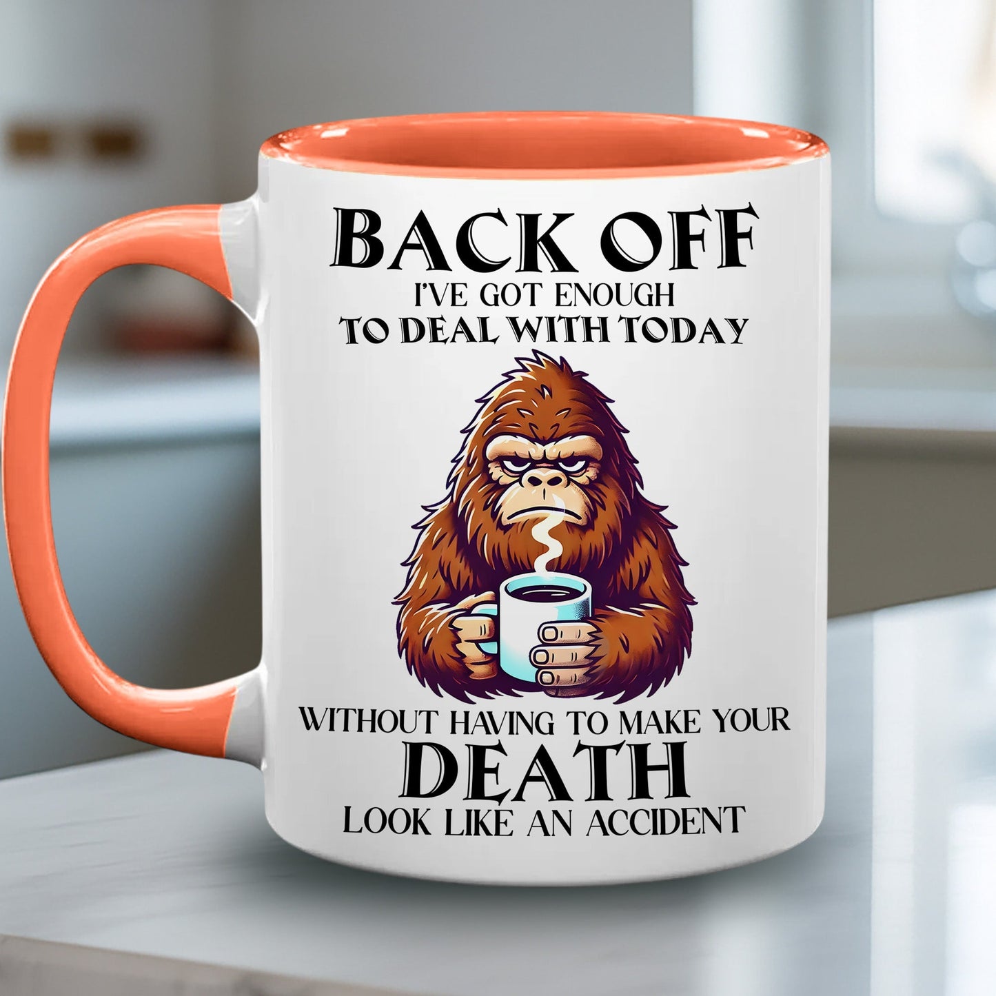Funny Bigfoot Coffee Accent Mug