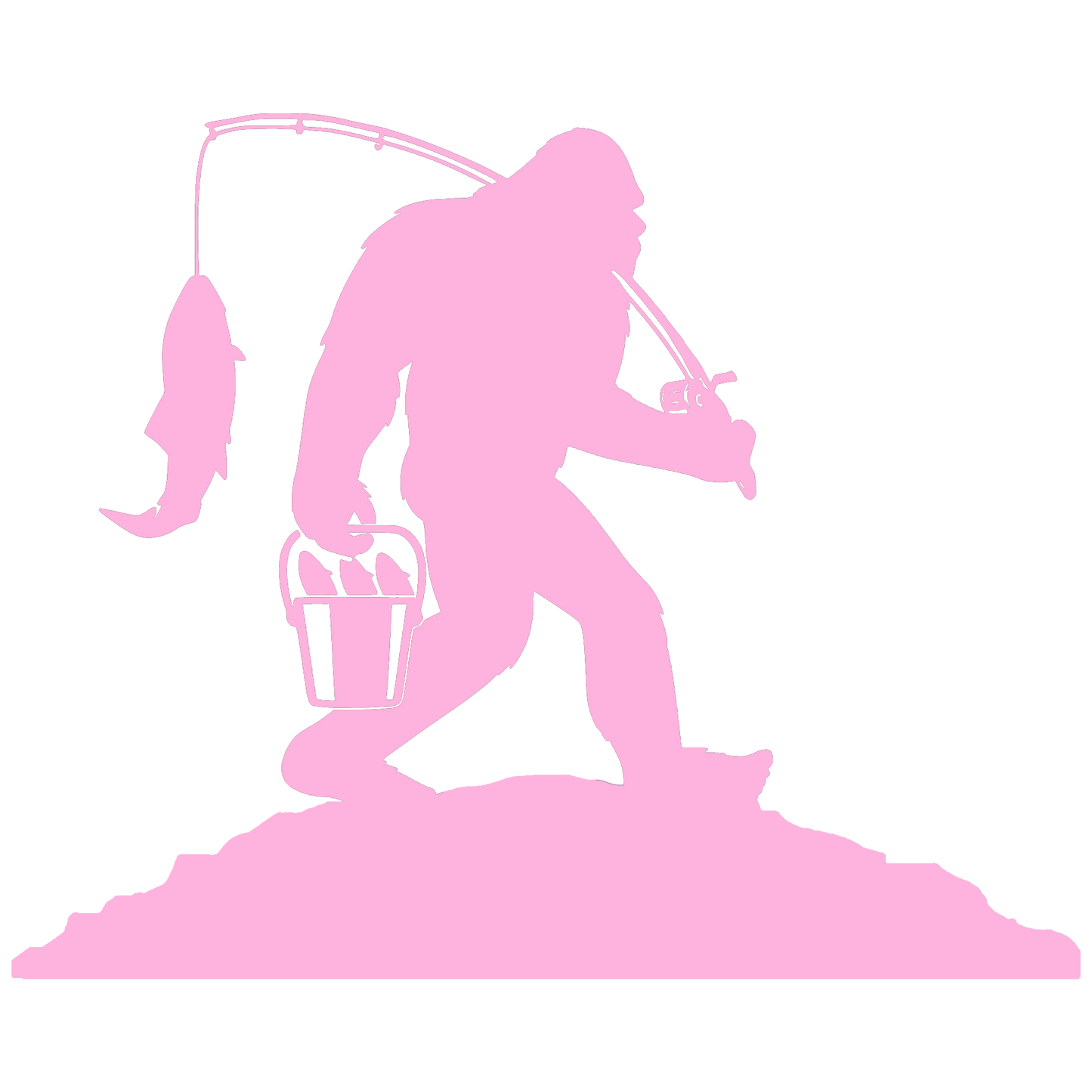 Sasquatch Reel Time Sticker