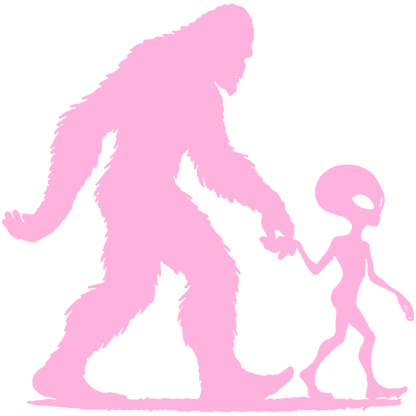 Bigfoot and Alien Stickers