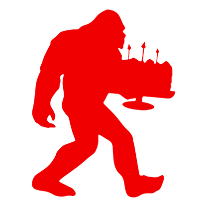 Bigfoot Birthday Stickers