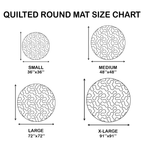 Sasquatch Drinking Beer Hole In Floor Round Mat