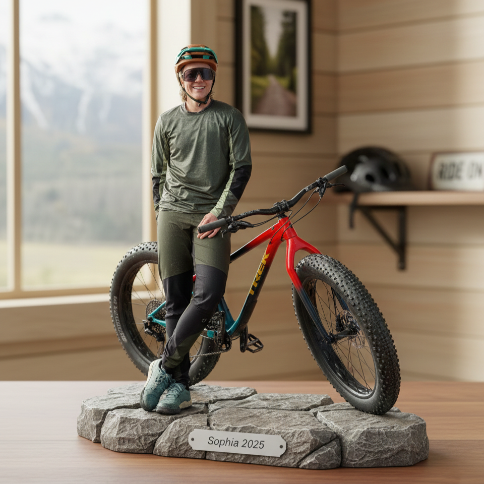 A Life on the Bike – Personalized Cycling Acrylic Plaque