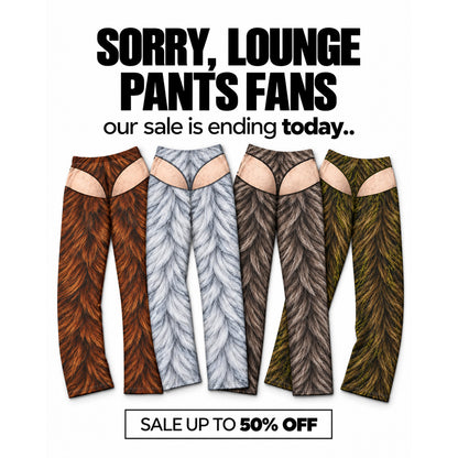 Funny Bigfoot Fur Print Pajama Pants for Men, Christmas Gift for Him – Novelty Lounge Pants