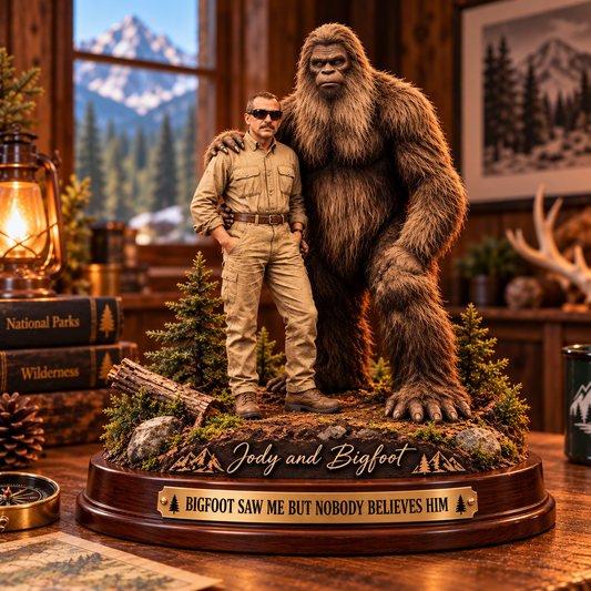 Bigfoot Saw Me – Personalized Photo Acrylic Plaque Table Decor