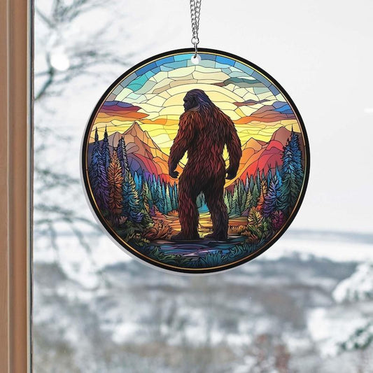 Bigfoot Acrylic Window Hanging
