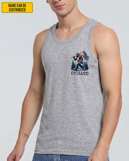 A Husband Like Me Is Hard To Find – Personalized Bigfoot American All Over Print Shirt